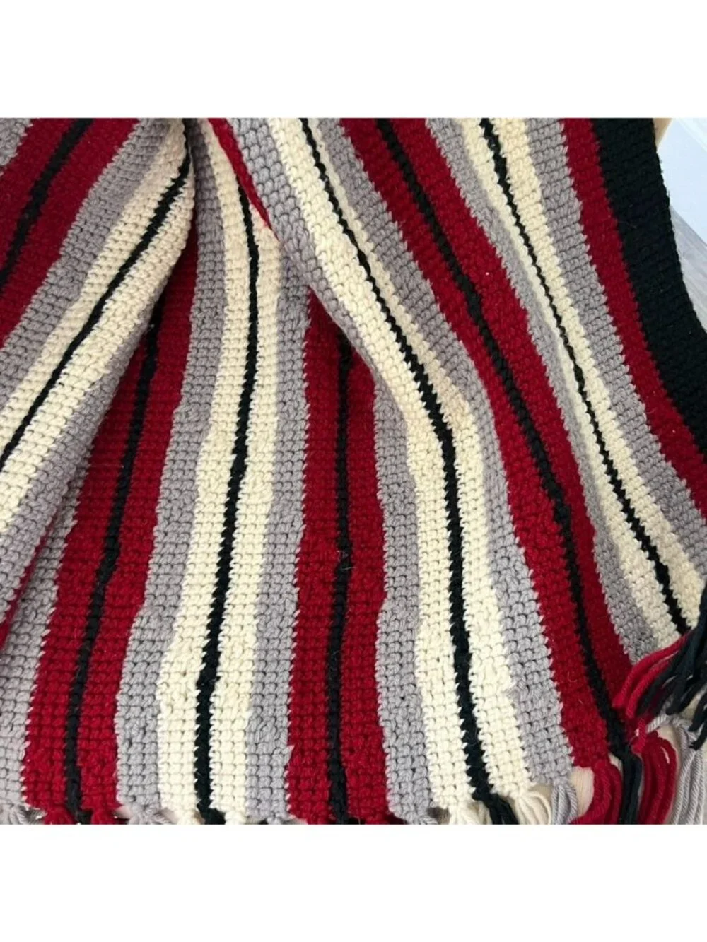Afghan Blanket Throw Handmade Native American Mexican Design 60
